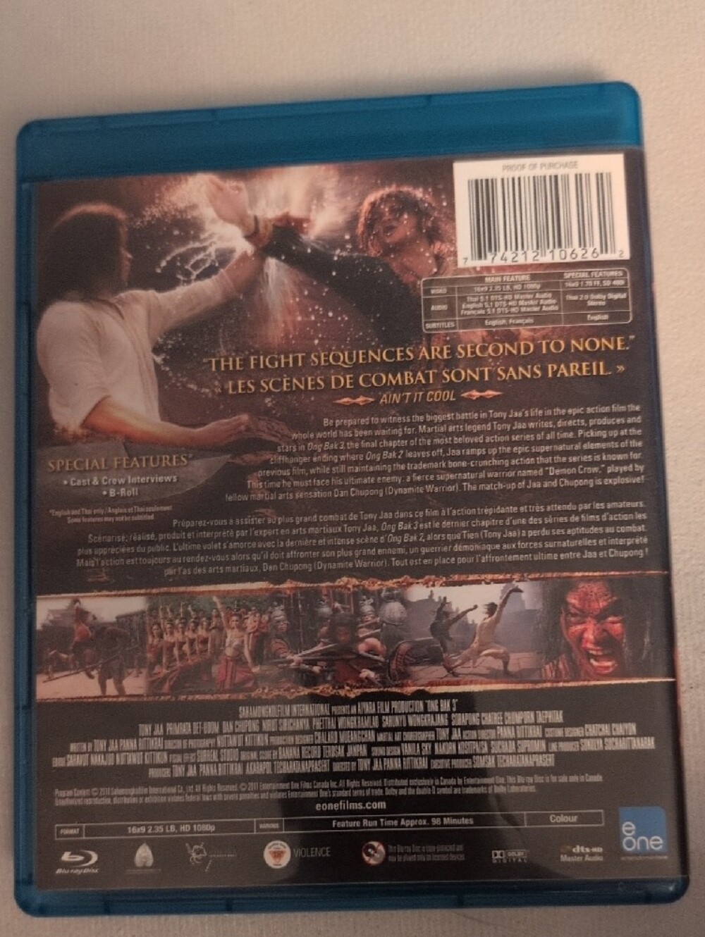 Ong Bak 3 (Blu-ray) - Canadian Release - Tony Jaa Martial Arts - Picture 4 of 5